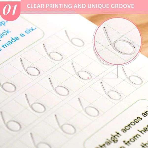 Typography Magic Handwriting Practices Book- Bangla, English, Arabic, Math & Drawing Book for Kids.